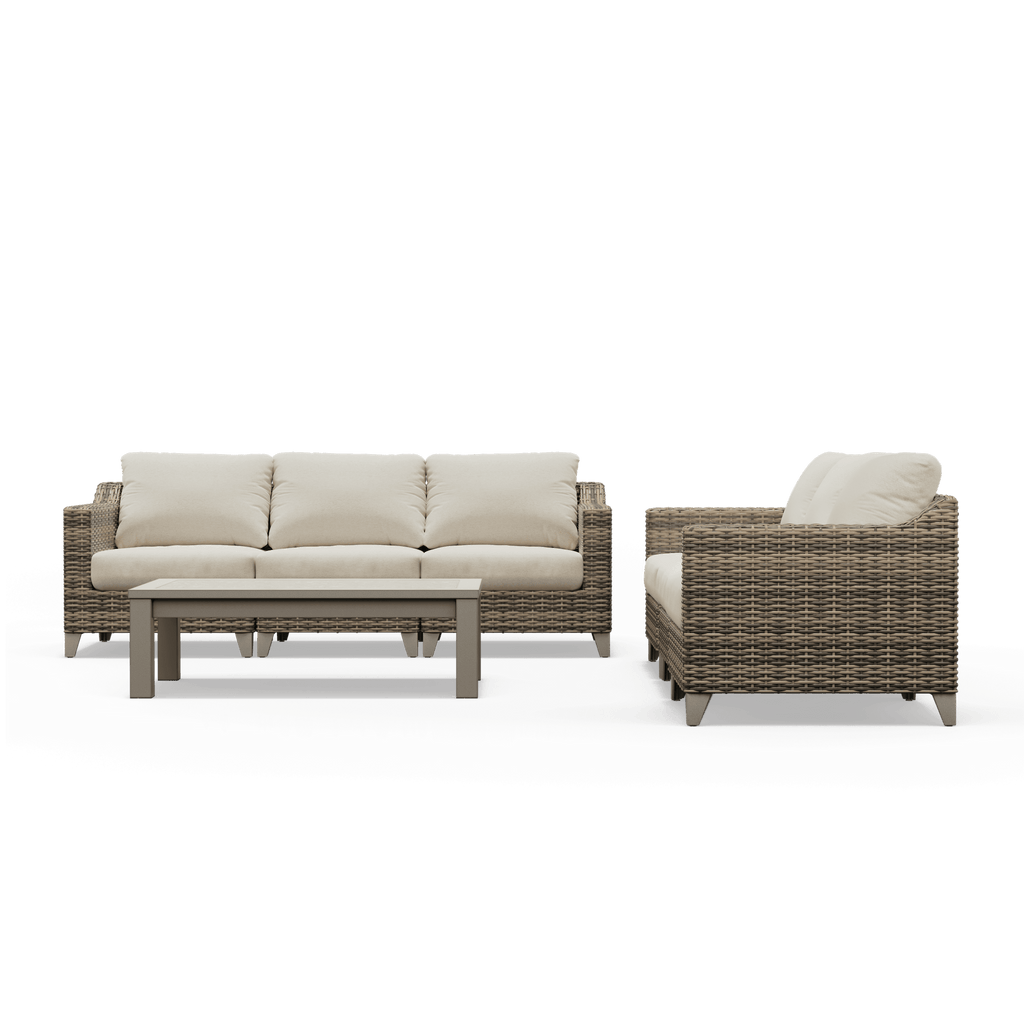 Denali Double Sofa Patio Set with Coffee table - SunVilla Home