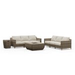 Denali Double Sofa Patio Set with Fire Pit - SunVilla Home