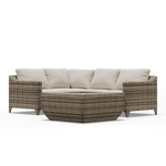 Denali Small Outdoor Sectional with Fire Pit Side View