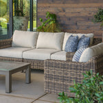 Denali Outdoor Sofa & Swivel-Rocking Lounge Chair Set - SunVilla Home