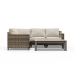 Denali Small Outdoor Sectional with Coffee Table - SunVilla Home