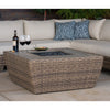 Denali Small Outdoor Sectional with Fire Pit with cover off